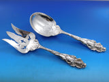 Love Disarmed by Reed & Barton Sterling Salad Serving Set Pierced 5 pcd 10 1/2"