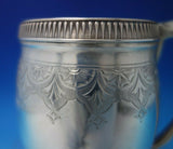 Bright-Cut Gorham Sterling Silver Drinking Cup #513 3 7/8" x 4 1/4" (#6266)