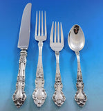 Meadow Rose by Wallace Sterling Silver Flatware Set for 12 Service 212 pieces