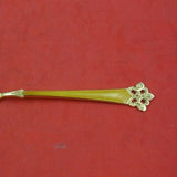 Anitra by Th. Olsens .830 Silver Demitasse Spoon Yellow Enamel Vermeil 4 1/2"