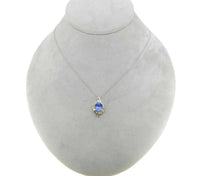 High Quality 14k Gold 2.15ct Genuine Natural Tanzanite Pendant w/Diamonds #J1709