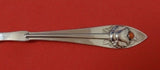 Ornamental #5 by Georg Jensen Sterling Sugar Spoon w/Applied Coral Cabachon