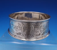 William Kerr Sterling Silver Child's Bowl Acid Etched with Four Seasons (#7771)