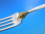 Grande Baroque Gold Accent by Wallace Sterling Silver Flatware for 12 Set 65 pcs