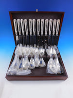 Palm by Tiffany & Co Sterling Silver Flatware 12 Set 54 pcs Dinner EGB Monogram
