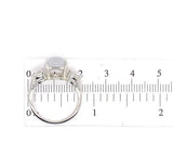Platinum 3.21ct Ice Jadeite Jade and Diamond Ring Jewelry (#J5716)