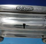 Austrian 13=.812 Silver Jewelry Box w/ Lock Engraved Crest Sword Helmet (#5685)