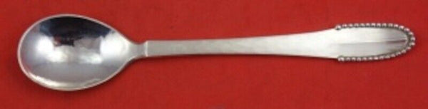 Beaded by Georg Jensen Sterling Silver Coffee Spoon Ovoid 4 1/2" Heirloom