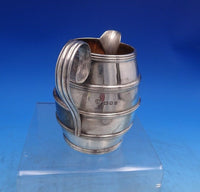 English Estate Sterling Silver Syrup Pitcher Barrel Form w/Handle c.1923 (#6957)