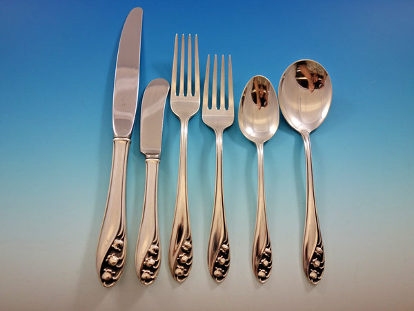 Lily of the Valley by Gorham Sterling Silver Flatware Set 12 Service 85 Pieces