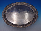 Vincenz Carl Dub Austrian .800 Silver Tray Oval Pierced Lattice Flowers #6813-2