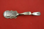 English Silverplate Unknown Unmarked Fiddle Handle Pastry Tongs Vintage
