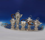 Blossom by Louvre Silver Shop Mexican Mexico Sterling Silver Tea Set 6pc (#6778)