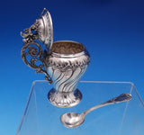 Louis XV by Puiforcat French Sterling Silver Mustard Pot with Spoon (#8329)