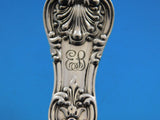 English King by Tiffany and Co Sterling Silver Waffle Server Pierced Floral 9"