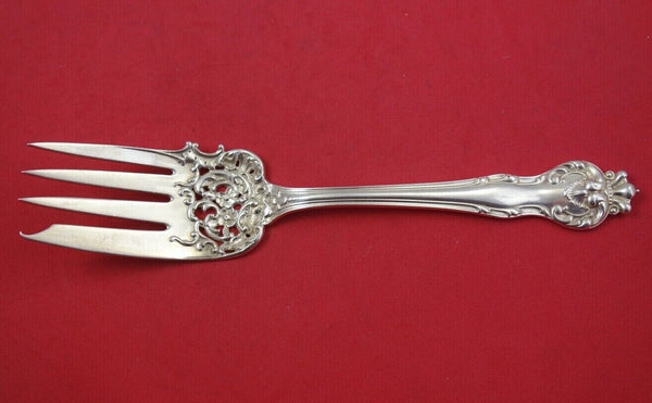 Queen by Mount Vernon / Howard Sterling Silver Cold Meat Fork Pierced 8 1/2"