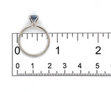 Platinum 1.03 Carat Ceylon Blue Genuine Natural Sapphire Solitaire Ring (#J7319)