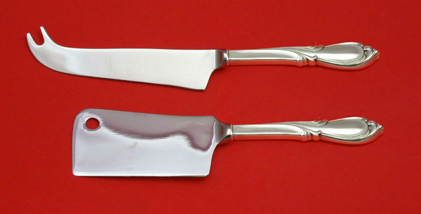 RHAPSODY NEW BY INTERNATIONAL STERLING SILVER CHEESE SERVING SET 2PC HHWS CUSTOM