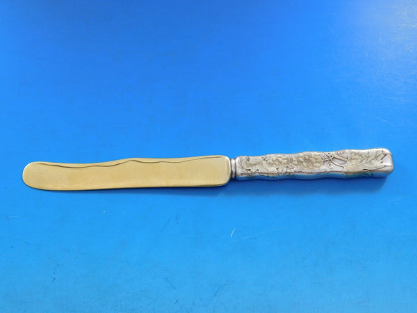 Lap Over Acid Etched by Tiffany Sterling Silver Dessert Knife GW HHAS w/ Grapes