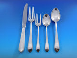Early Colonial by Lunt Sterling Silver Flatware Set For 6 Service 35 Pieces