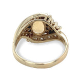14k Yellow Gold 2.95 Carat Precious Genuine Natural Topaz Diamond Ring (#7112)