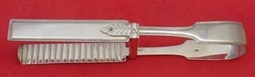 English Sterling Silver Asparagus Serving Tong Yoke Style Plain
