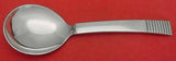 Parallel by Georg Jensen Sterling Silver Condiment Spoon with Curved Handle 5"