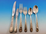 Old Maryland Engraved by Kirk Sterling Silver Flatware Set for 12 Service 87 pcs