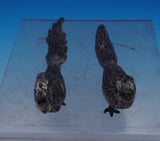 Vigueras Mexican Sterling Silver Salt Pepper Shaker Set 2pc Pheasants (#1666)