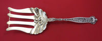 Dresden by Whiting Sterling Silver Asparagus Fork Gold Washed 9 1/2" Serving