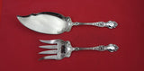 Violet by Wallace Sterling Fish Serving Set FH WS Server 11 3/8" Fork 9 1/8"