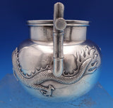 Hung Chong Chinese Export Sterling Silver Sugar Bowl w/Dragon and Bamboo (#8440)