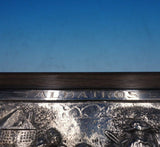 Dutch Wooden Box / Trophy with Hinged Lid Figural Scenic Panel (#4258)