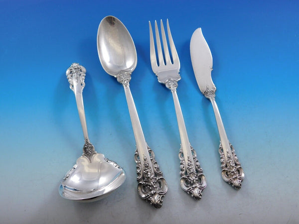 Grande Baroque by Wallace Sterling Silver Essential Serving Set Large 4-piece