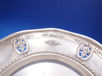 Rose Point By Wallace Sterling Silver Wavy Edge Dessert Plate #4600-9 (#4159)