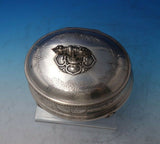 Beaded by Unknown German .800 Silver Tea Caddy Bright-Cut w/ Lion Feet (#6043)