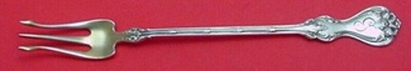 Duke of York by Whiting Sterling Silver Cocktail Fork Gold Washed 6" Silverware