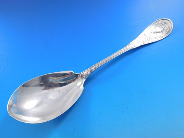 Japanese by Tiffany and Co Sterling Silver Berry Spoon Pointed 9 1/8" Serving