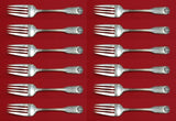 Benjamin Ben Franklin by Towle Sterling Silver Salad Fork Set of 12 pcs 6 3/8"