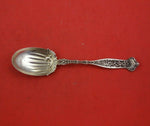 Dresden by Whiting Sterling Silver Sugar Spoon Gold Washed Dated 1900 6"