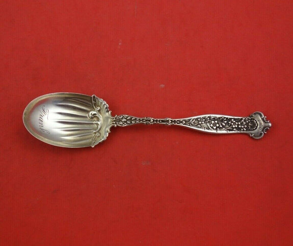 Dresden by Whiting Sterling Silver Sugar Spoon Gold Washed Dated 1900 6"