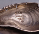 Narragansett Gorham Sterling Silver Almond Dish Spoon 2pc Oyster Aesthetic 8782
