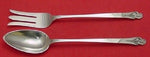 Woodlily By Frank Smith Sterling Silver Salad Serving Set AS Long 2pc