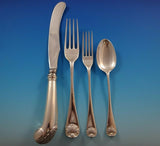 Williamsburg Shell by Stieff Sterling Silver Dinner Flatware Set Service 34 Pcs