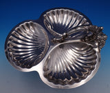 Grande Baroque by Wallace Silverplate Candy Dish 3-Shell 11 1/2" (#7827)