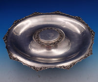 Italian .800 Silver Caviar Bowl w/Ice Tray Figural 3-D Giants Amber Stones #8301