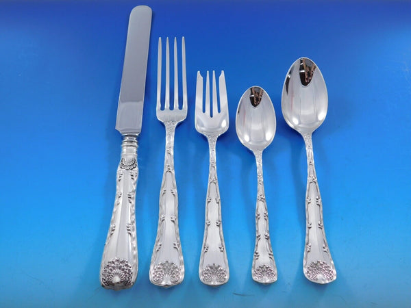 Wave Edge by Tiffany and Co Sterling Silver Flatware Set 6 Service 31 pcs Dinner