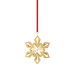 2024 Georg Jensen Christmas Holiday Ornament Gold 18K Plated Snowflake - Vtg NOS