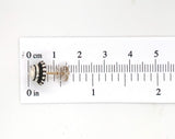 Georg Jensen Sterling Pair Moonlight Blossom Stud Earrings with Pouch (#J6854)