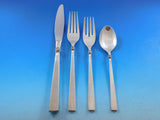 Dawn Rose by International Sterling Silver Flatware Set Service 20 Pieces Floral